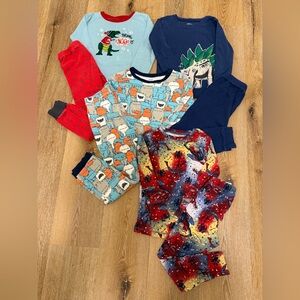 Kids Pajama Lot Size 6 and 7 Child PJs Jammies 6T 7T Cotton